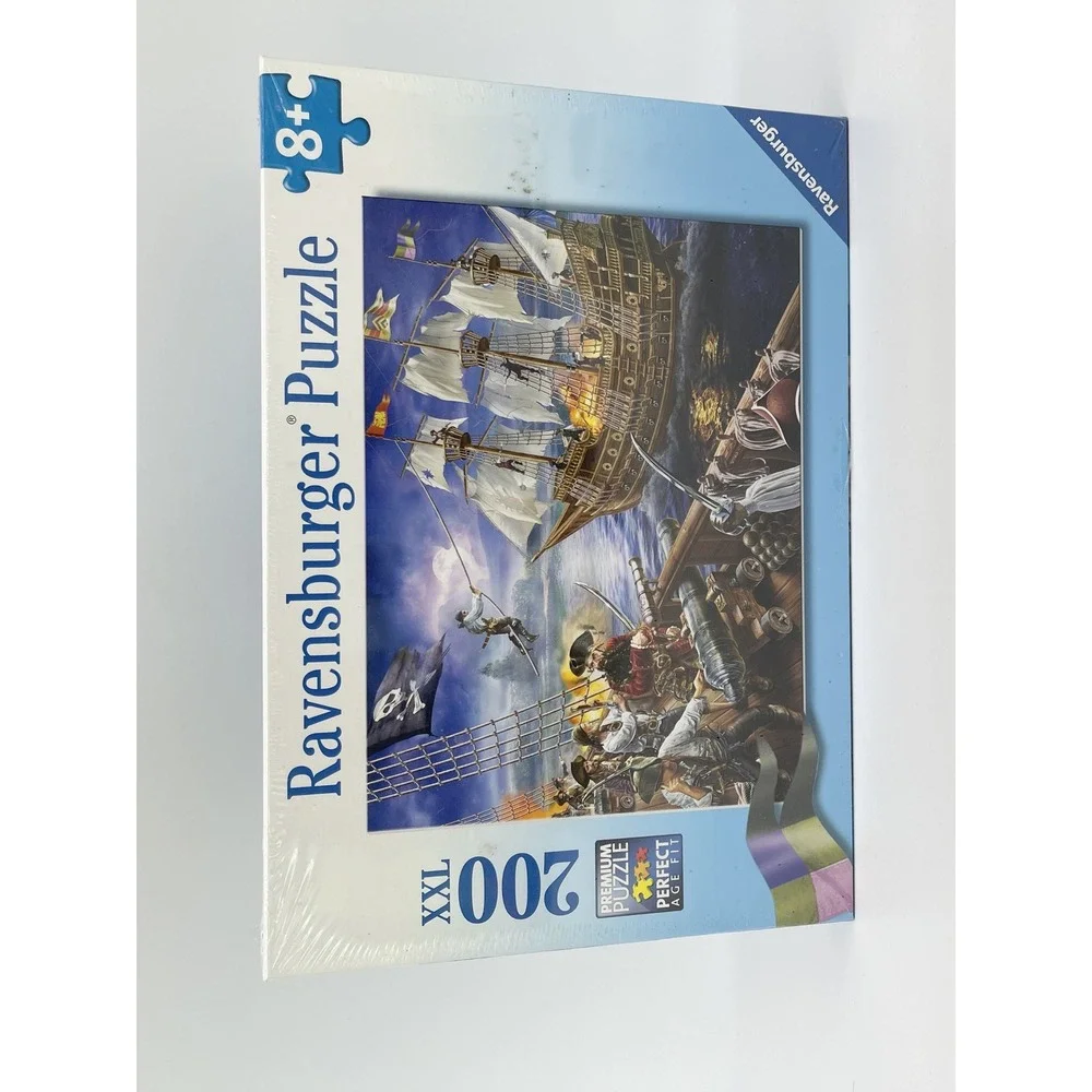 Ravensburger Blackbeard Battle Puzzle Kids 200 XXL Pieces Pirate Ship Nautical